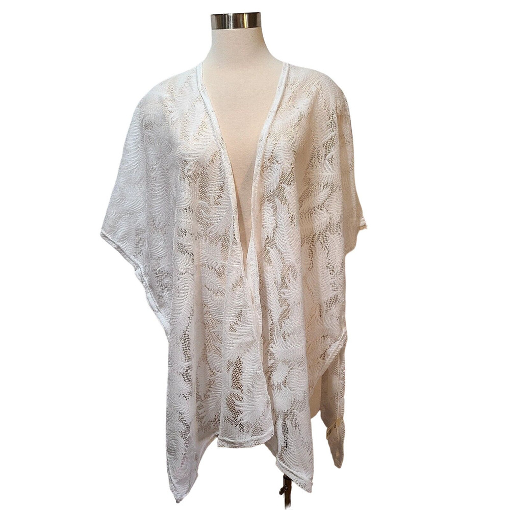 Do everything in love White Sheer Lace Kimono